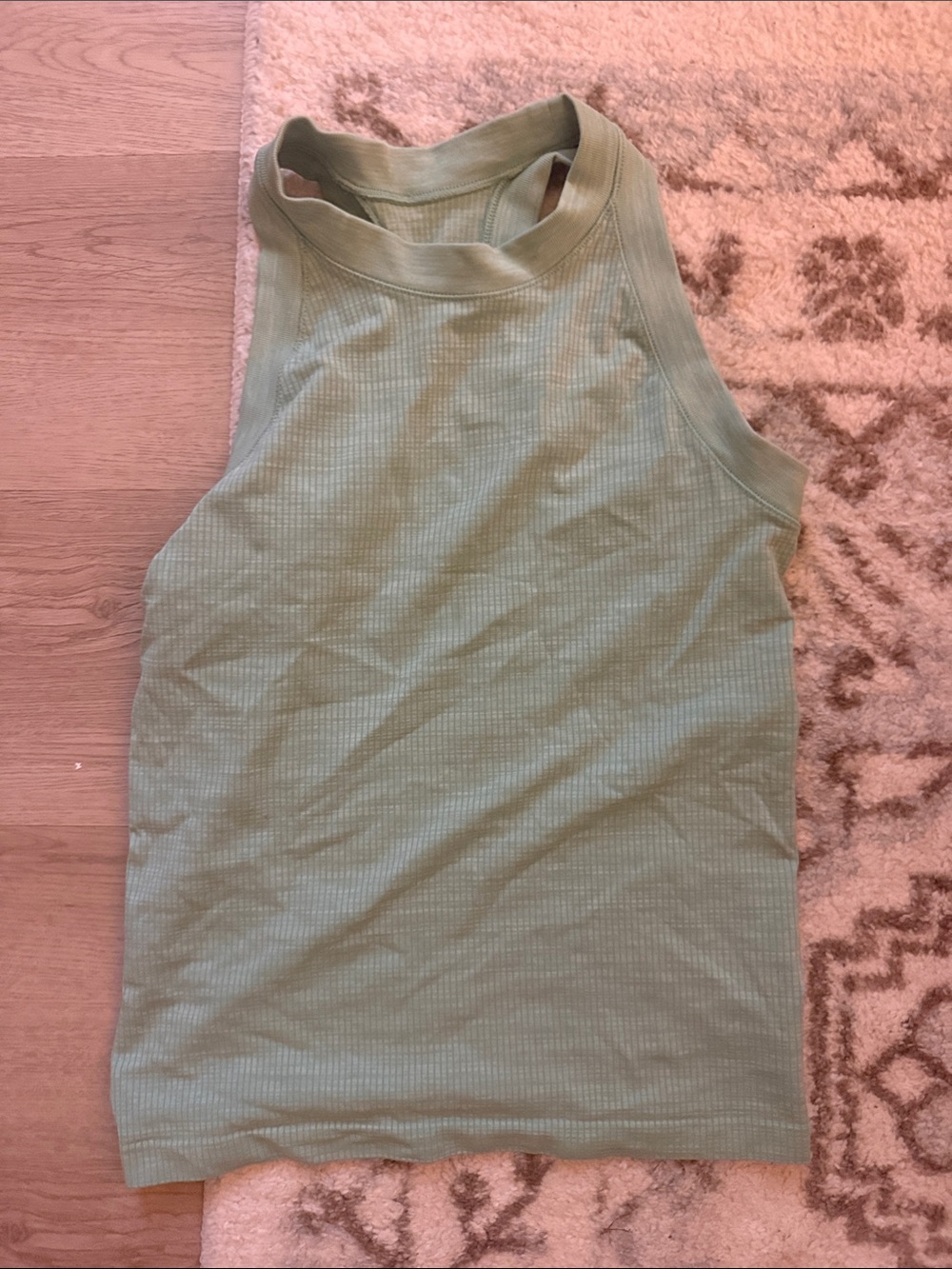 Athleta Ribbed Racerback Tank - Sage Green